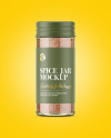 Spice Jar with Ground Coriander Mockup