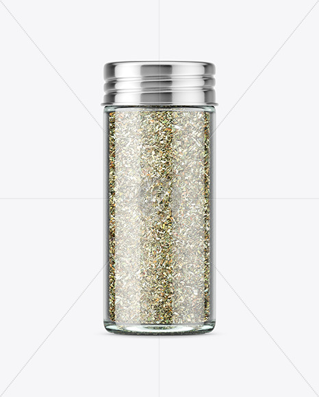 Spice Jar with Oregano Mockup