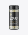 Spice Jar with Oregano Mockup