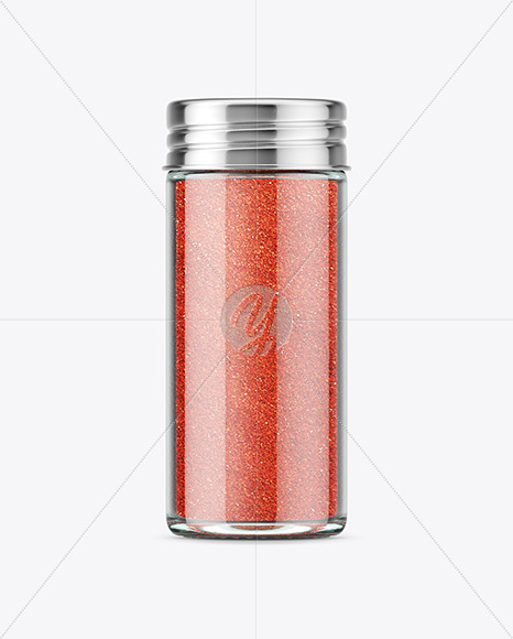 Spice Jar with Red Pepper Mockup