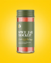 Spice Jar with Red Pepper Mockup