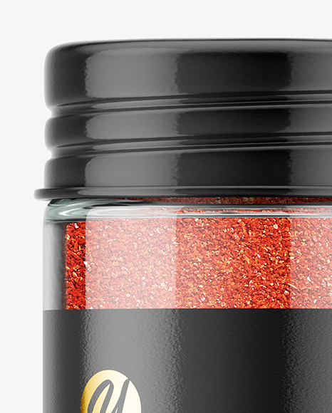 Spice Jar with Red Pepper Mockup