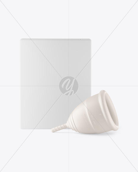 Matte Menstrual Cup Package Mockup