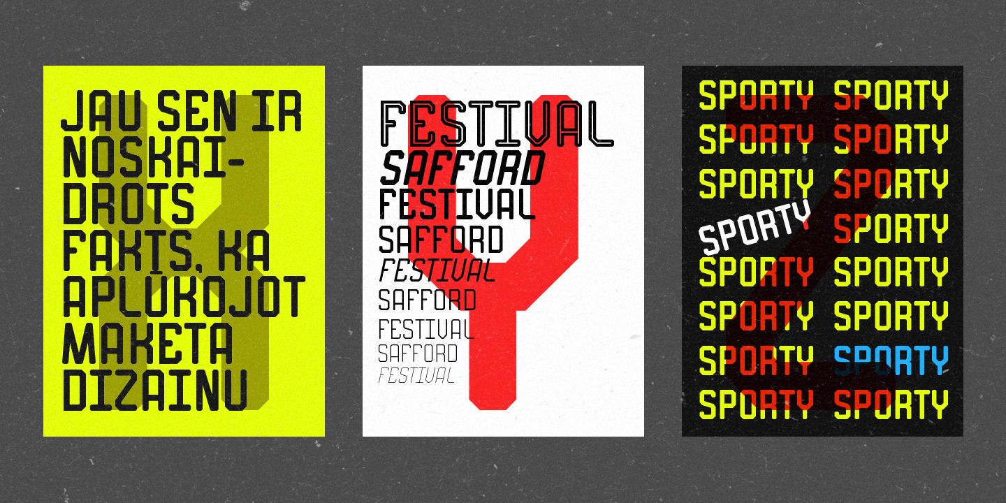 Safford - 18 Font