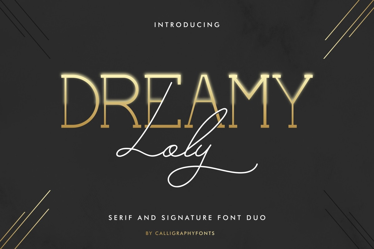 Dreamy Loly Font Duo Dreamy Loly Font Duo