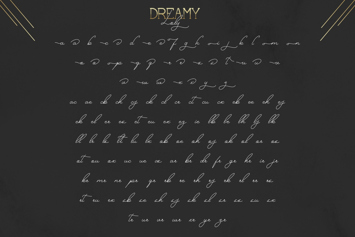 Dreamy Loly Font Duo Dreamy Loly Font Duo