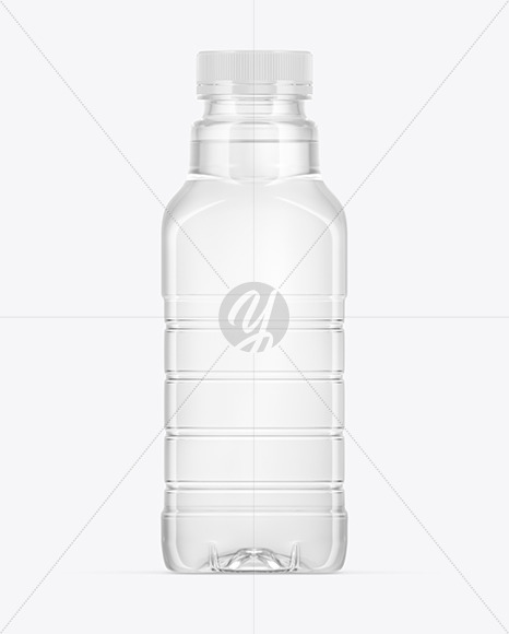 Clear Plastic Water Bottle Mockup