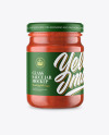 Glass Jar With Tomato Sauce Mockup