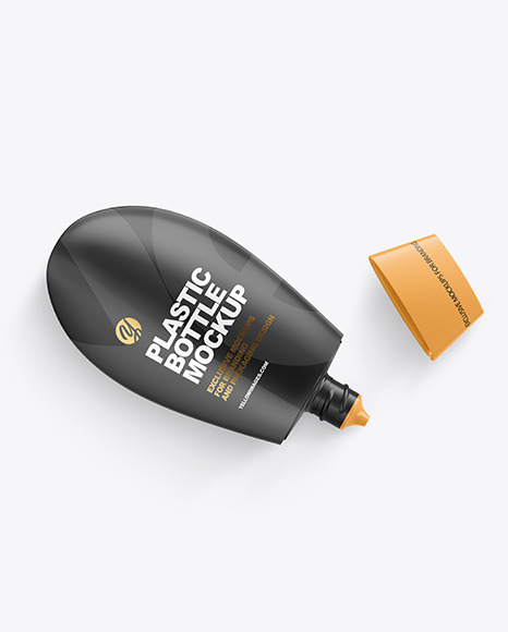 Matte Plastic Bottle Mockup