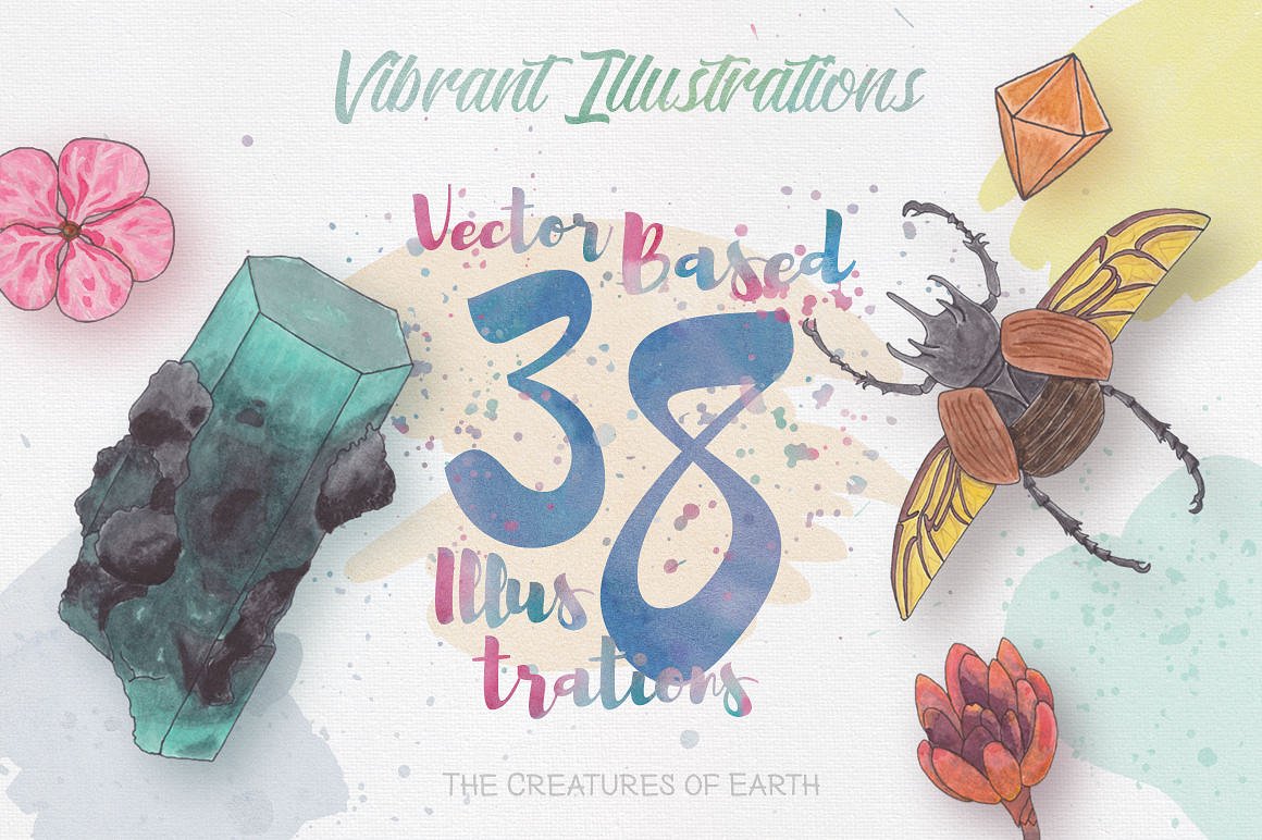 Watercolor Creatures vol. 1