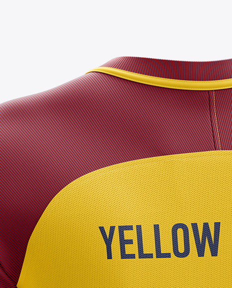 Men’s Soccer Jersey mockup (Back Half Side View)