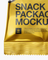 Metallic Snack Package Mockup