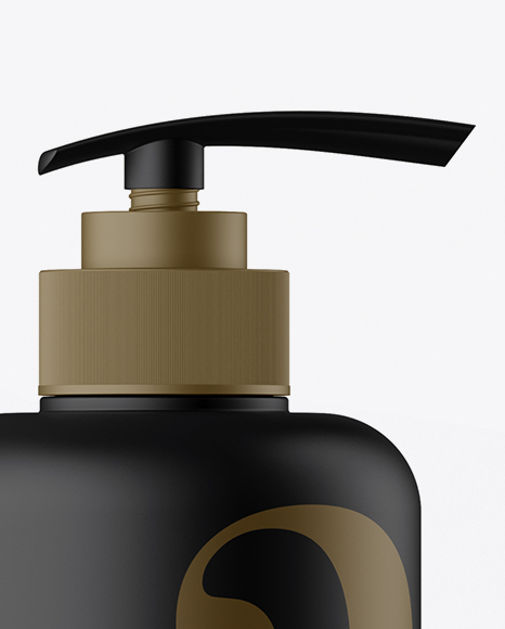 Matte Cosmetic Bottle with Batcher Mockup