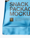 Matte Metallic Snack Package Mockup