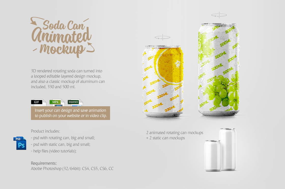 Food &amp; Drinks Packaging mockup set