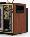 Sony 1300E Vintage Tv Mockup - Half Side View