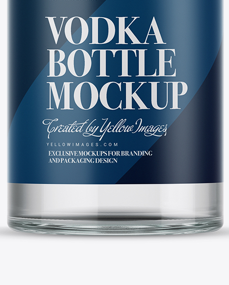 Clear Glass Bottle With Handle & Wax Top Mockup