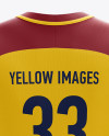 Men’s Soccer Team Jersey mockup (Back View)