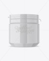 Glossy Plastic Jar Mockup