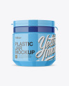 Glossy Plastic Jar Mockup