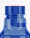 Clear Plastic Dark Drink Bottle Mockup