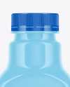 Glossy Plastic Drink Bottle Mockup