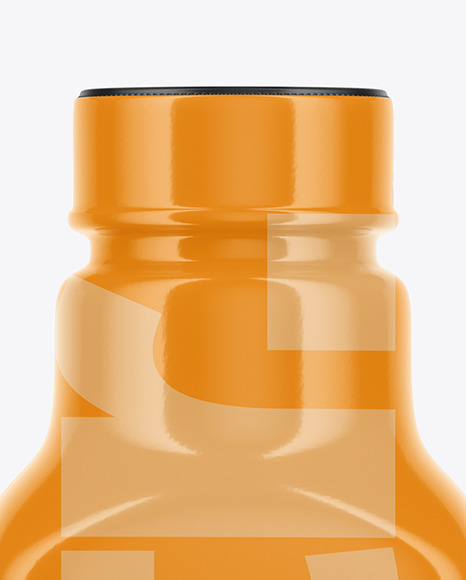 Matte Plastic Drink Bottle Mockup