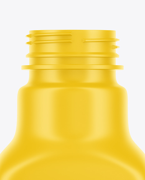 Matte Plastic Drink Bottle Mockup