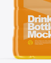 Matte Plastic Drink Bottle Mockup