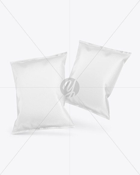 Two Paper Snack Packages Mockup
