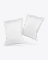 Two Paper Snack Packages Mockup