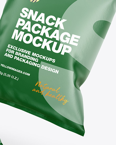 Two Paper Snack Packages Mockup