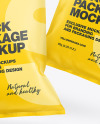 Two Paper Snack Packages Mockup