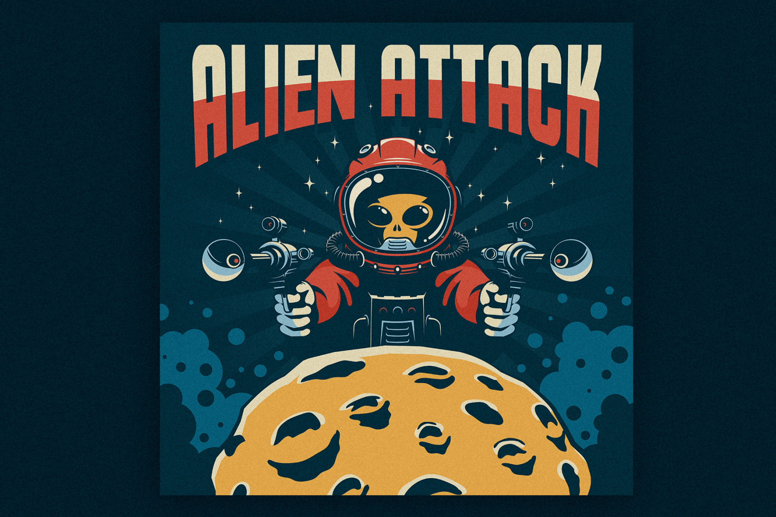 Space Poster Retro Style Space Poster Retro Style