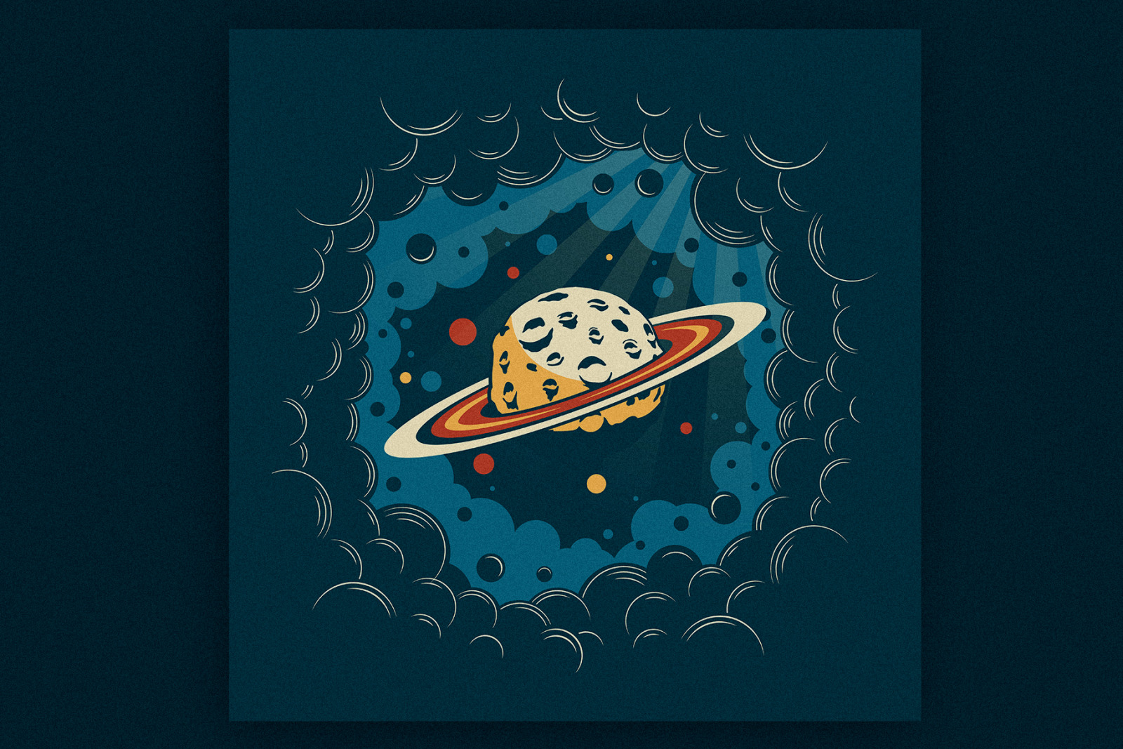 Space Poster Retro Style Space Poster Retro Style