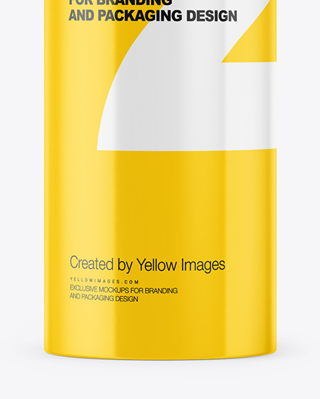 Glossy Aerosol Bottle Mockup Glossy Aerosol Bottle Mockup