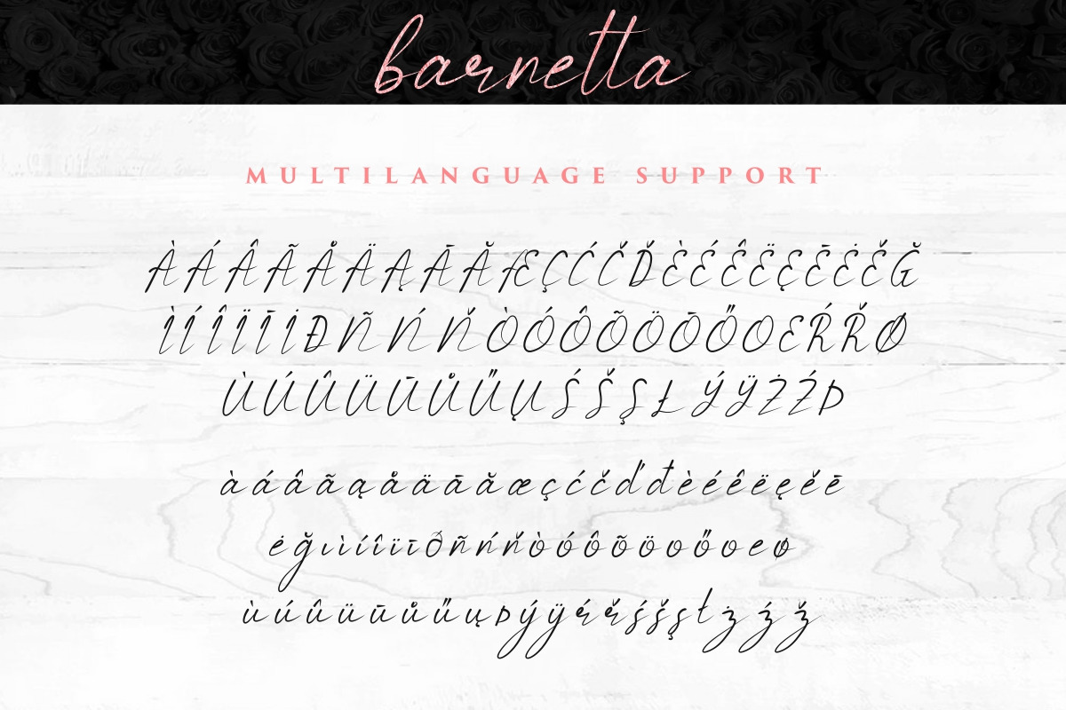 Barnetta Calligraphy Font Barnetta Calligraphy Font
