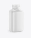 Glossy Square Plastic Bottle Mockup