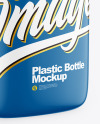 Glossy Square Plastic Bottle Mockup