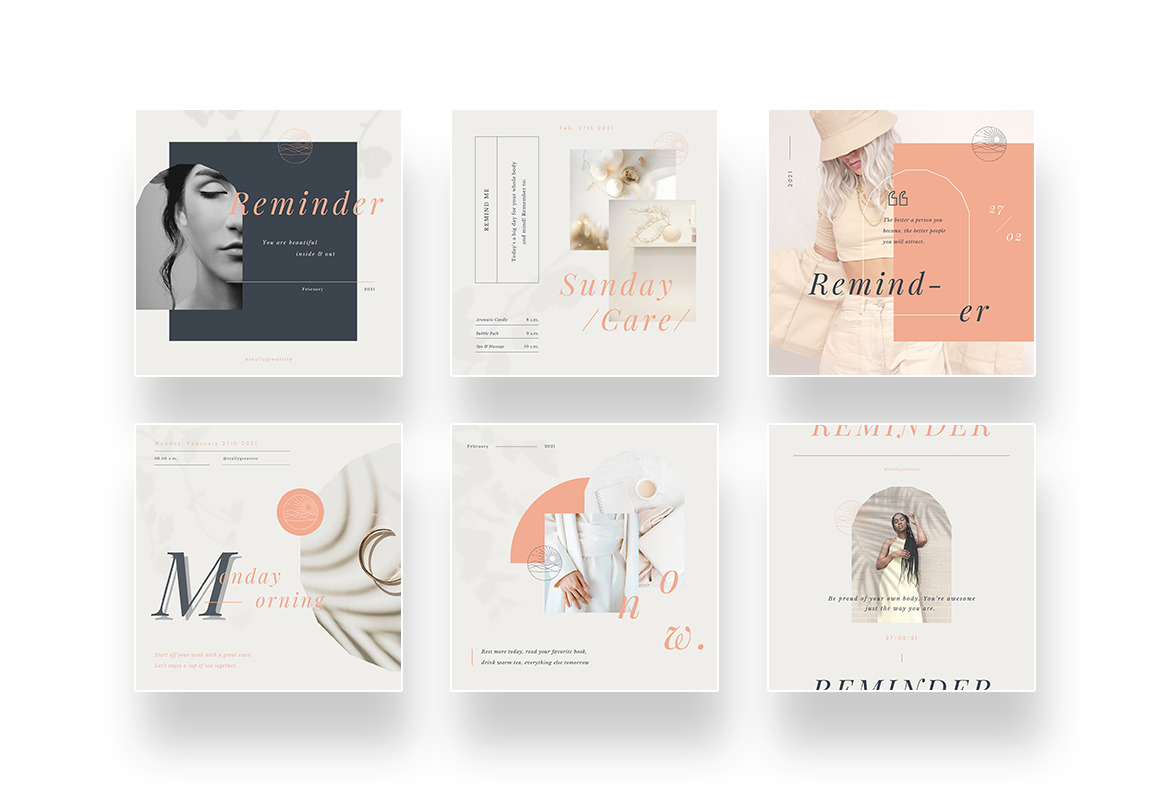 Minimalist and Elegant Reminder Instagram Canva Template Minimalist and Elegant Reminder Instagram Canva Template