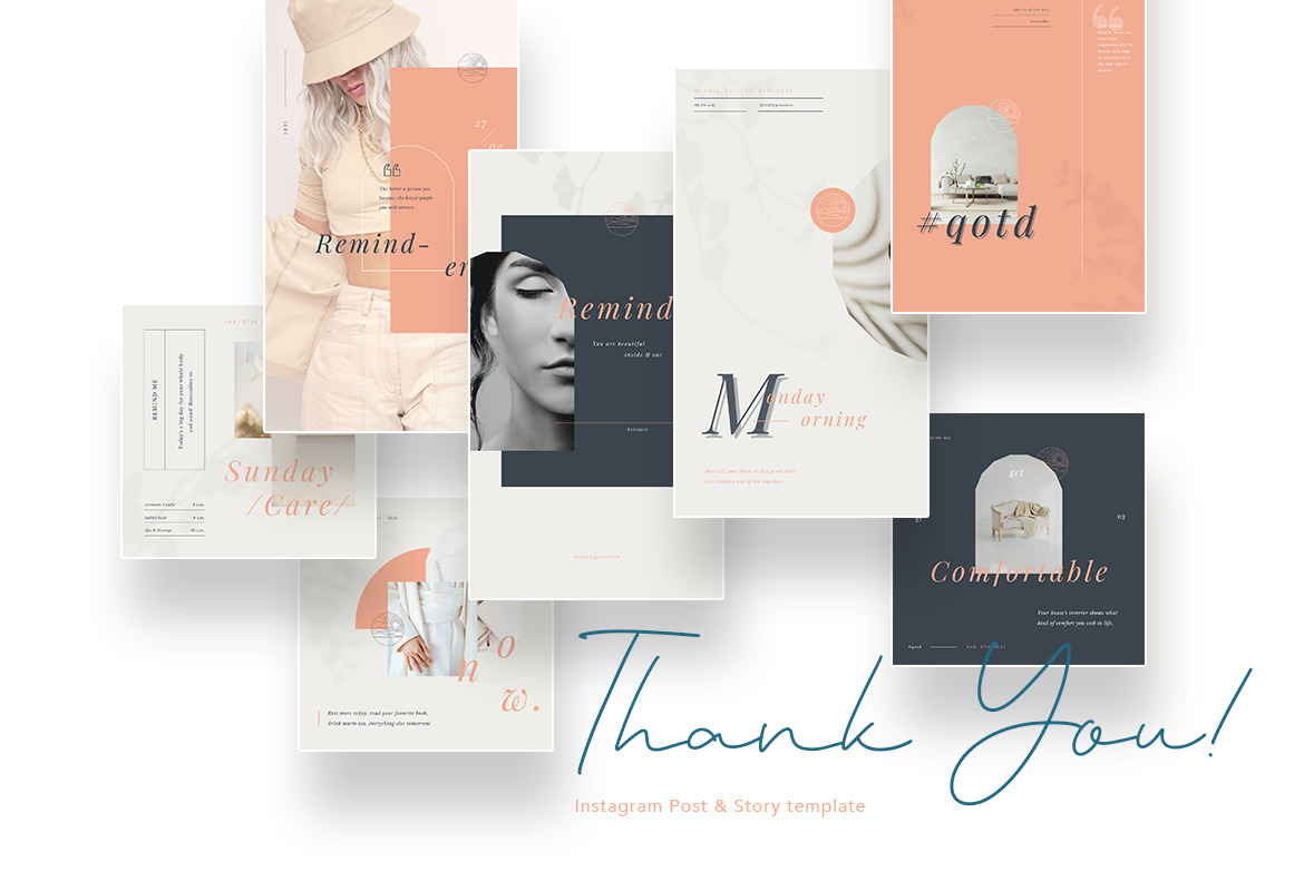 Minimalist and Elegant Reminder Instagram Canva Template Minimalist and Elegant Reminder Instagram Canva Template