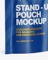 Glossy Stand-Up Pouch Mockup