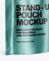 Metallic Stand-Up Pouch Mockup