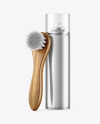 Spray Bottle with Shoe Brush Mockup