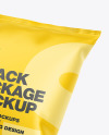 Two Matte Snack Packages Mockup