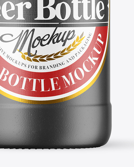 Ceramic Beer Bottle Mockup