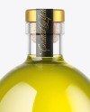 Olive Oil Bottle with Wooden Cap Mockup