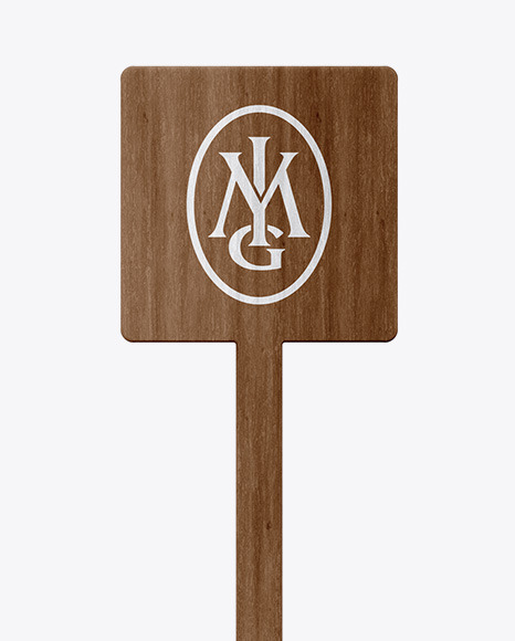 Wooden Stirrer Stick Mockup