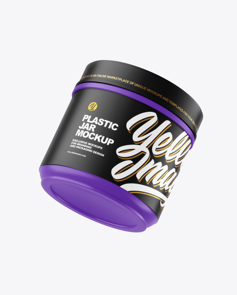 Matte Plastic Jar Mockup - Plastic+cream+jar+mockup+/+matt+-+Smarty+Mockups