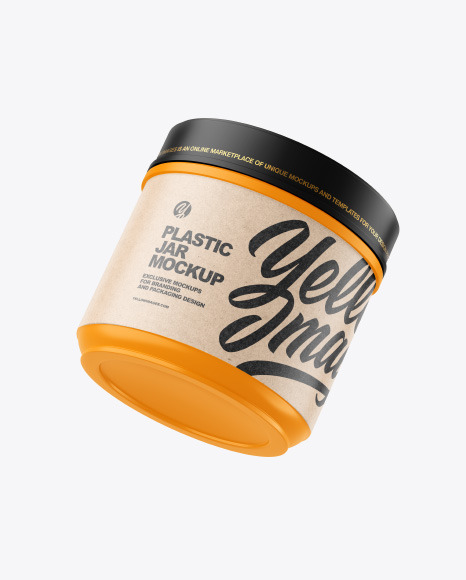 Matte Plastic Jar Mockup